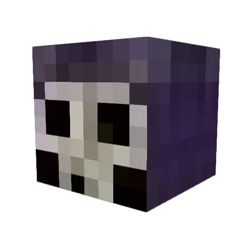 Wroogle Minecraft avatar head, 3D render