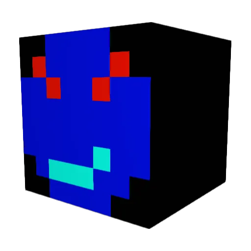 WrothTen52 Minecraft avatar head, 3D render