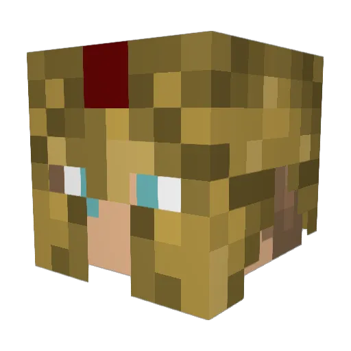 Wrothan Minecraft avatar head, 3D render