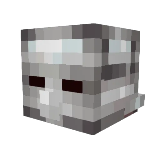 Wroxal Minecraft avatar head, 3D render