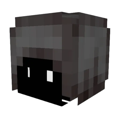 Wrucio Minecraft avatar head, 3D render