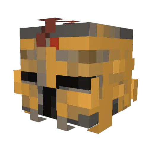 Wruthani Minecraft avatar head, 3D render