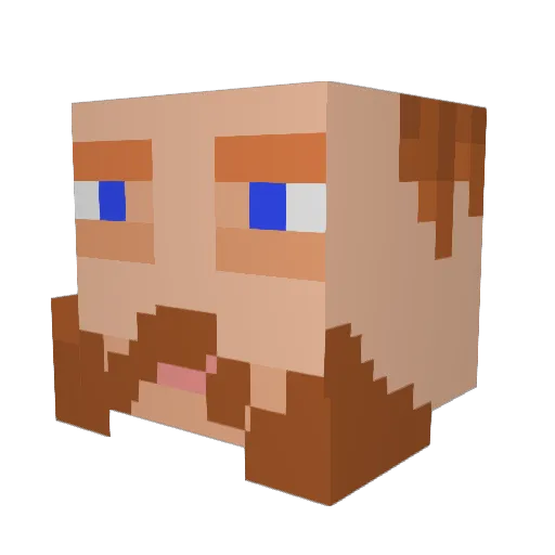 WryOnion Minecraft avatar head, 3D render
