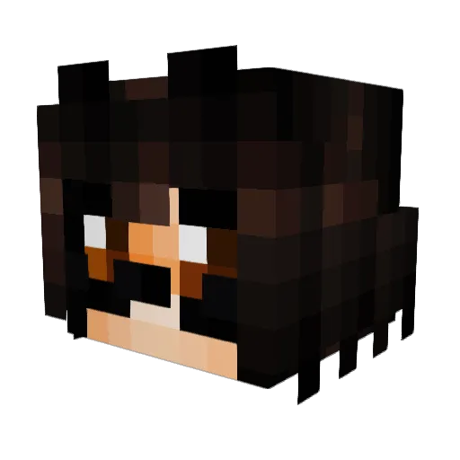 Wryath Minecraft avatar head, 3D render