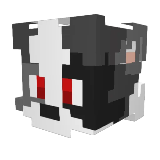 Wrymber Minecraft avatar head, 3D render