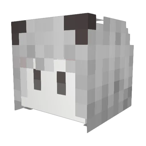 WsW001 Minecraft avatar head, 3D render