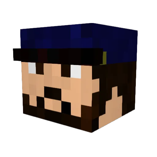Wtcce4 Minecraft avatar head, 3D render