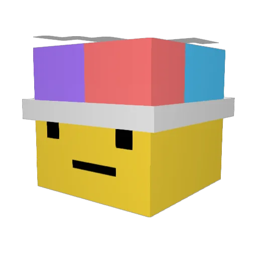 WtryskPaliwa Minecraft avatar head, 3D render