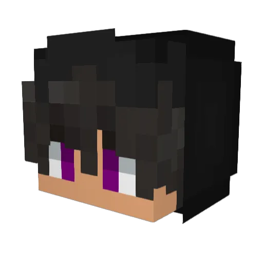 WuGumin Minecraft avatar head, 3D render