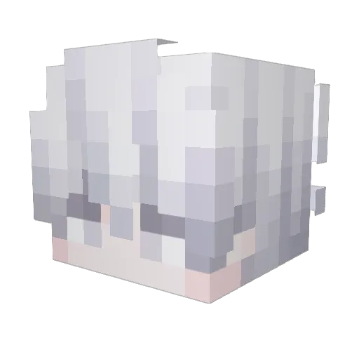 WuYuseay Minecraft avatar head, 3D render