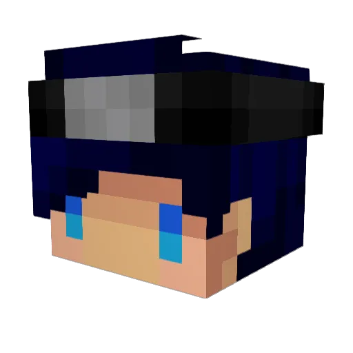 Wu_Xiao_Ze Minecraft avatar head, 3D render