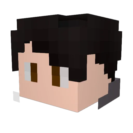 Wu_Zhaoqi Minecraft avatar head, 3D render