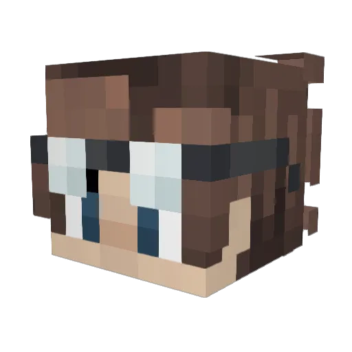Wuaji__ Minecraft avatar head, 3D render