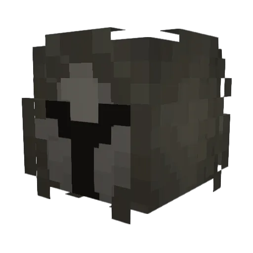 Wubbified Minecraft avatar head, 3D render