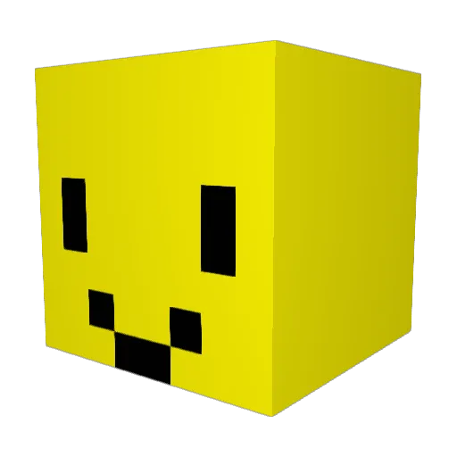 WubbySalmon Minecraft avatar head, 3D render