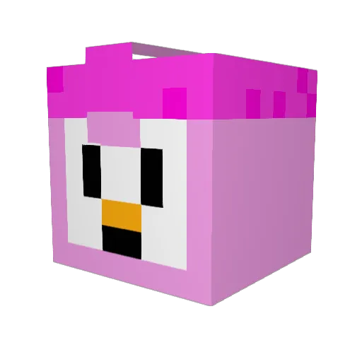 Wuesoo Minecraft avatar head, 3D render