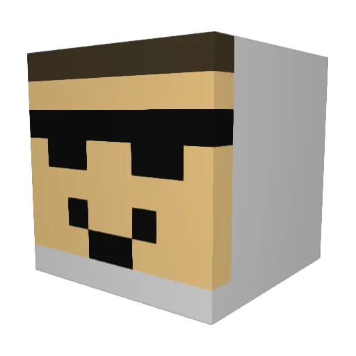 Wuff_Wuff Minecraft avatar head, 3D render