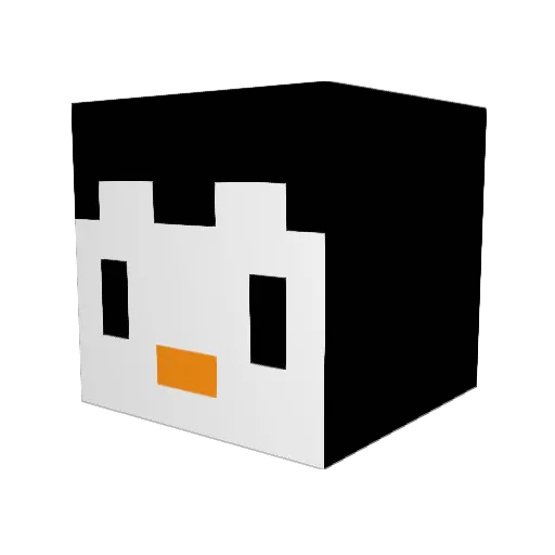 Wuffi2000 Minecraft avatar head, 3D render