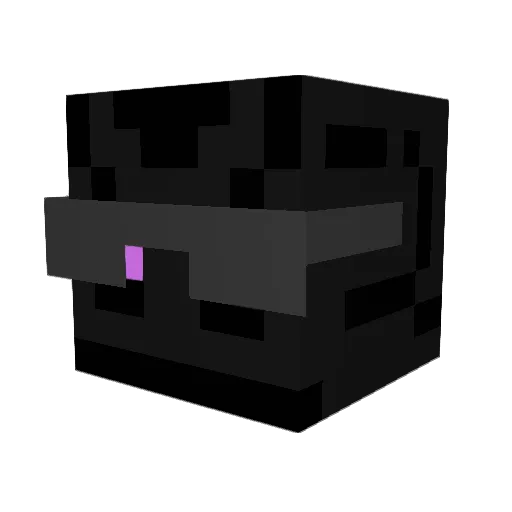 Wuhie Minecraft avatar head, 3D render