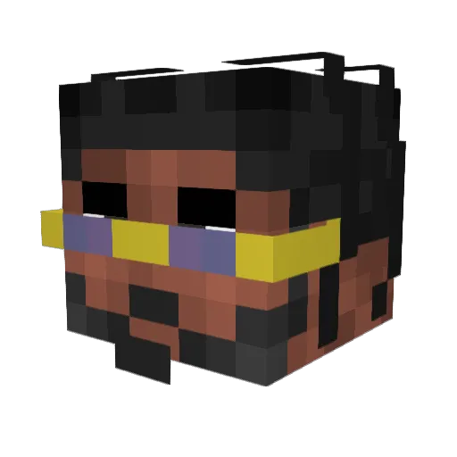 WujaszekPeja Minecraft avatar head, 3D render