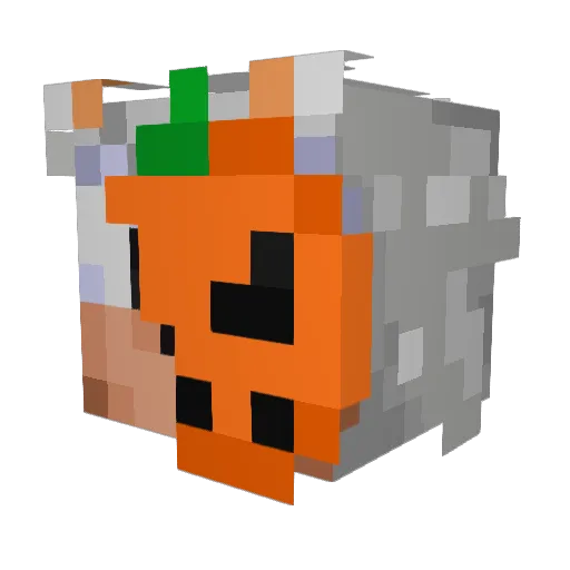 WujaszekPro Minecraft avatar head, 3D render