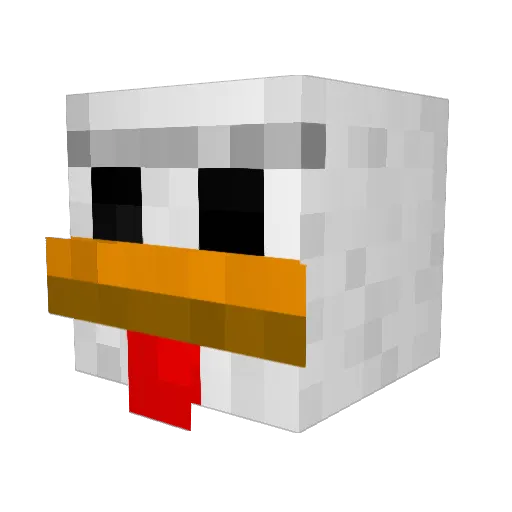 Wujco_Filip Minecraft avatar head, 3D render