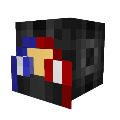 Wujek_Ninja Minecraft avatar head, 3D render