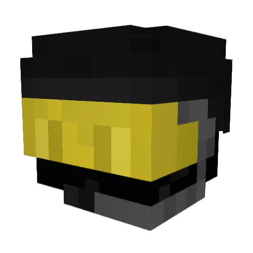 Wujo69 Minecraft avatar head, 3D render