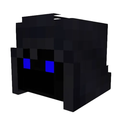 Wulf51 Minecraft avatar head, 3D render