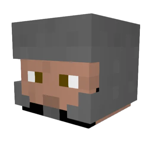 Wulfrestein Minecraft avatar head, 3D render