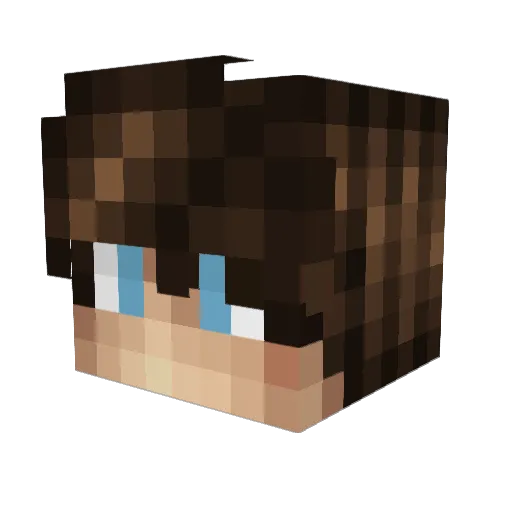 Wulfrikr Minecraft avatar head, 3D render