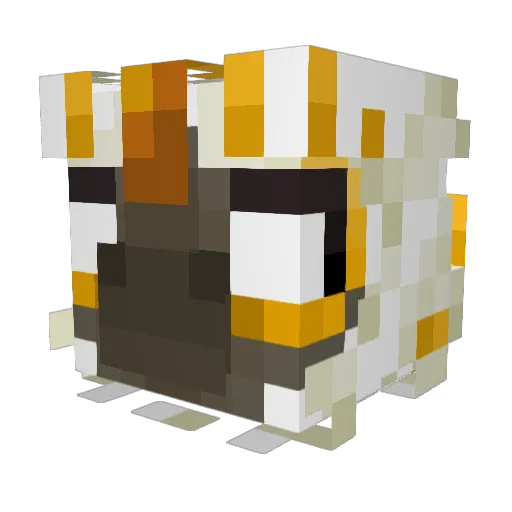 Wulfu1 Minecraft avatar head, 3D render