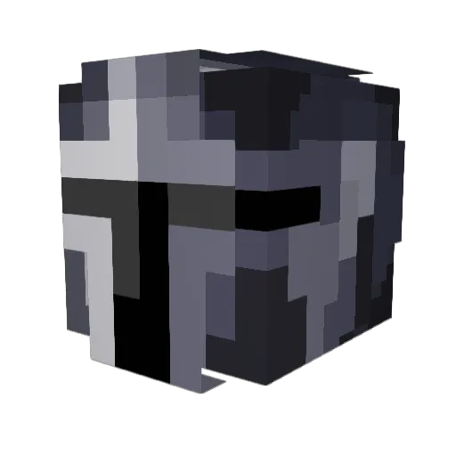 WulfyFLCL Minecraft avatar head, 3D render