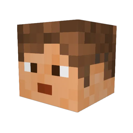 Wulgut Minecraft avatar head, 3D render