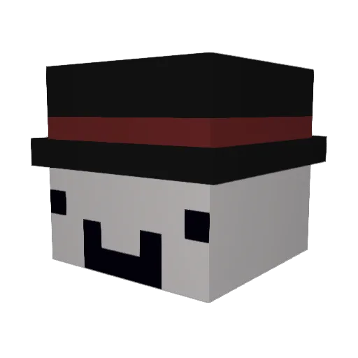Wulzo Minecraft avatar head, 3D render