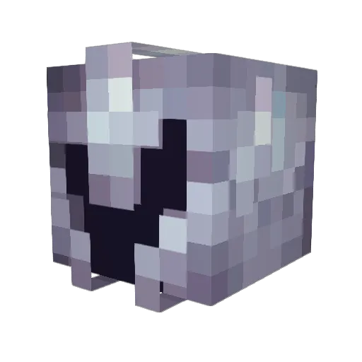 WumboAF1 Minecraft avatar head, 3D render