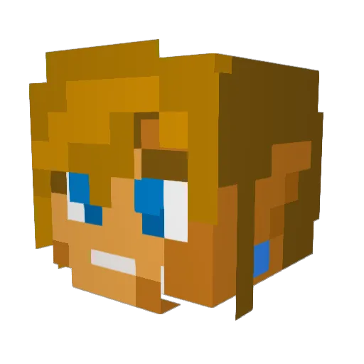 Wumpe_3000 Minecraft avatar head, 3D render