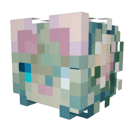 Wurko Minecraft avatar head, 3D render
