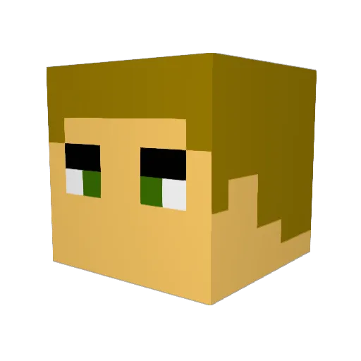 WurmAmor Minecraft avatar head, 3D render