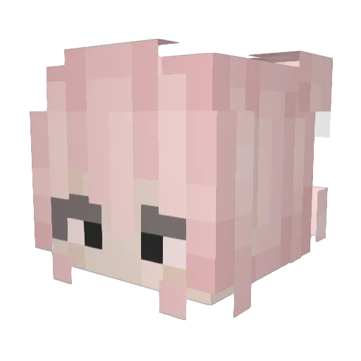 Wurst777 Minecraft avatar head, 3D render