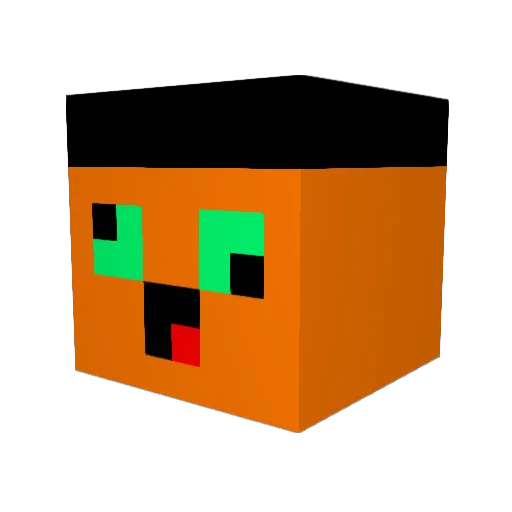 WurstMitBiss Minecraft avatar head, 3D render