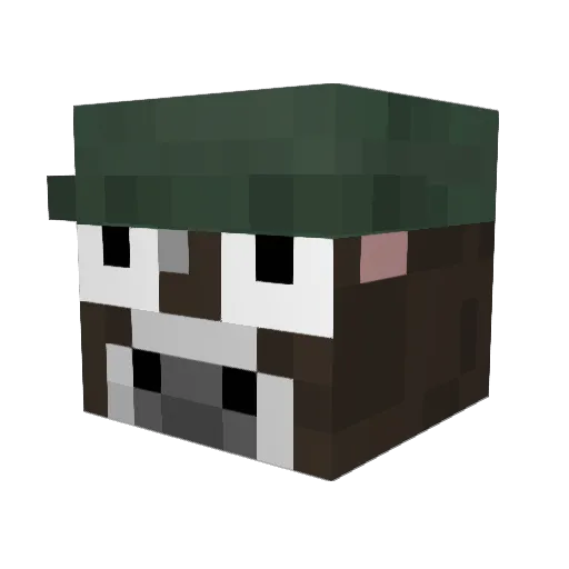 Wurst_HD Minecraft avatar head, 3D render