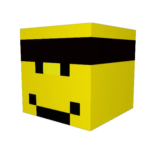 Wursti007 Minecraft avatar head, 3D render