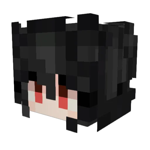 Wurstpilot Minecraft avatar head, 3D render