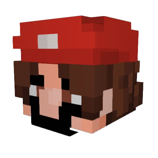 Wutas_Undershade Minecraft avatar head, 3D render
