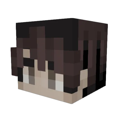 Wutchi Minecraft avatar head, 3D render