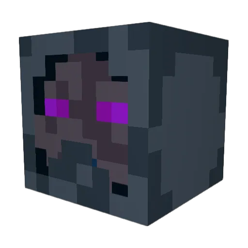 Wuteverduke Minecraft avatar head, 3D render