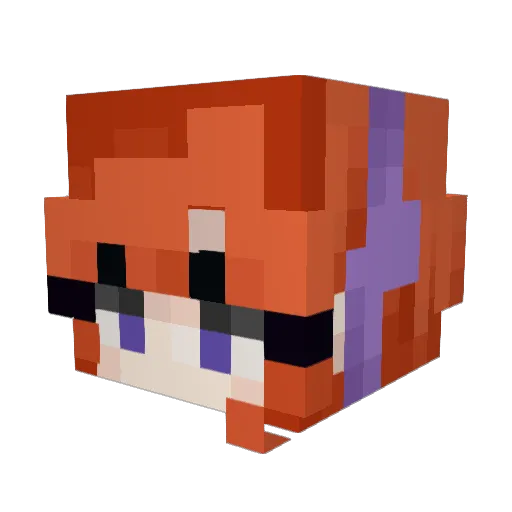 Wutizsleep Minecraft avatar head, 3D render