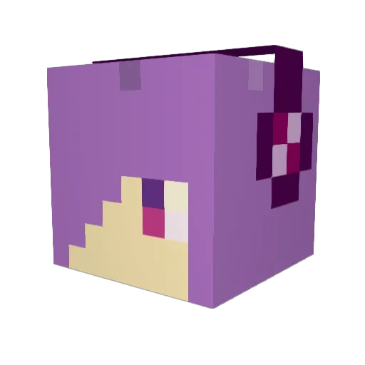 Wuuuuuuuhh Minecraft avatar head, 3D render