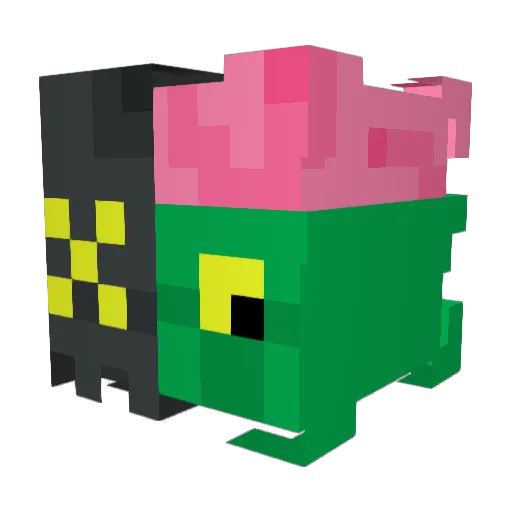 Wuvll Minecraft avatar head, 3D render